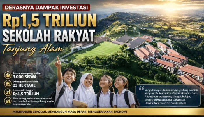 Derasnya Dampak Investasi Rp1,5 Triliun Sekolah Rakyat Tanjung Alam