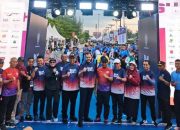 Lepas Race Day BOM Run 2026, Sekda Sumbar Apresiasi Konsistensi IKASMANTRI Dorong Sport Tourism