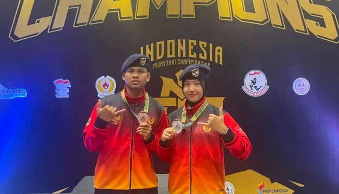 Dua Prajurit Kodaeral ll Raih Peringkat Dua dan Tiga pada Event Kejuaraan Nasional Indonesia Muaythai Championship