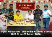 Persiapan Kejuaraan Tenis Piala Kapolda Sumbar Meriahkan HUT RI ke-81 Dikebut