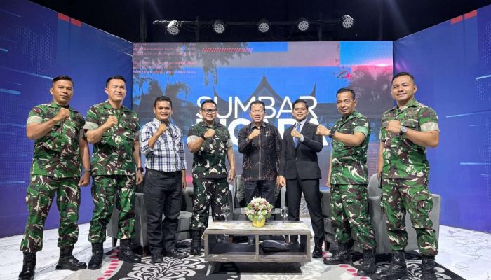Dandim 0311/Pessel dan Sekda Hadiri Podcast di TVRI, Paparkan Capaian Program Pembangunan