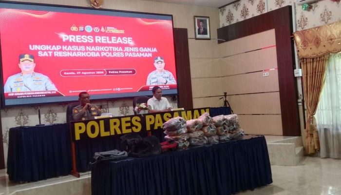Patroli di Jalan Lintas Sumatera, Satresnarkoba Polres Pasaman Ringkus Lelaki Pembawa Ganja