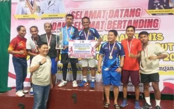 Pelti Sumbar Juara Beregu Putra, Kemon Tenis Juara Putri Piala Kapolda HUT RI Ke-81