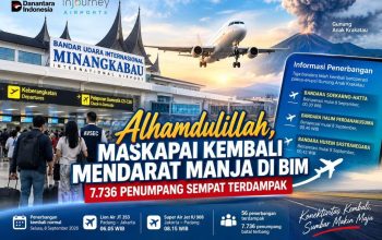 Alhamdulillah, Maskapai Kembali Mendarat Manja di BIM, 7.736 Penumpang Sempat Terdampak