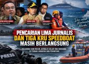 Pencarian Lima Jurnalis dan Tiga Kru Speedboat Masih Berlangsung, Keluarga Menanti Kabar