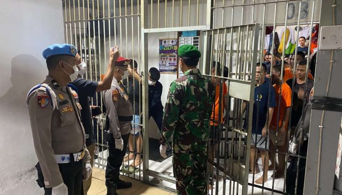 Gandeng TNI dan Polisi, Rutan Kelas IIB Painan Laksanakan Razia dan Tes Urine