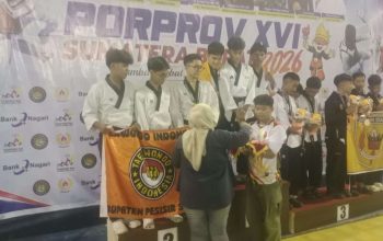 Emas Pertama Bagi Kontingen Pessel Diraih dari Cabor Taekwondo
