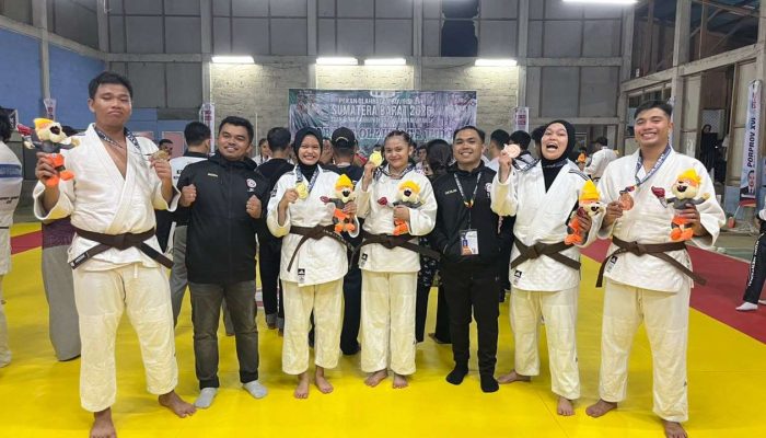 Judo Kabupaten Pasaman Berhasil Raup 1 emas, 1 perak dan 2 perunggu di Porprov XVI