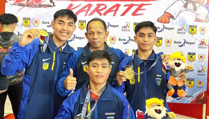 Dua Emas Kata untuk Pessel, Karate Pessel Bersinar di Porprov XVI
