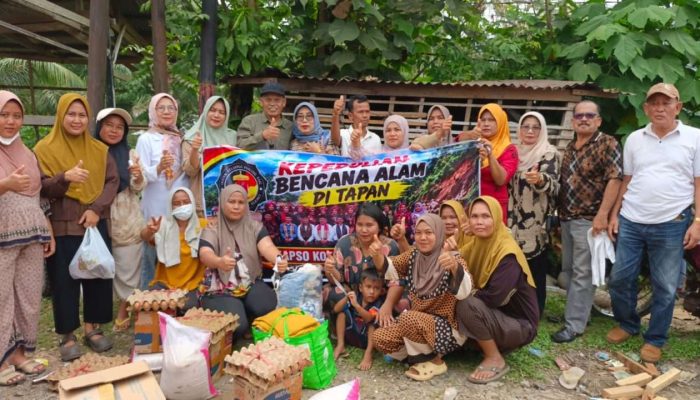 Peduli Bencana Tapan, Wako Sungai Penuh dan IKAPSO Salurkan Bantuan