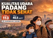 Kualitas Udara di Kota Padang Tidak Sehat, ISPU Capai 113