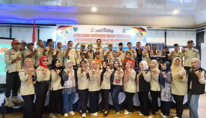 Dinas Sosial dan PPPA Pesisir Selatan Rakor Tagana Tahun 2026