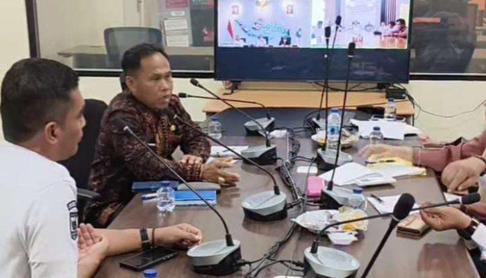 Rapat Zoom Meeting Bersama Kemendagri, BPBD Pessel Bahas Pasca Bencana Alam