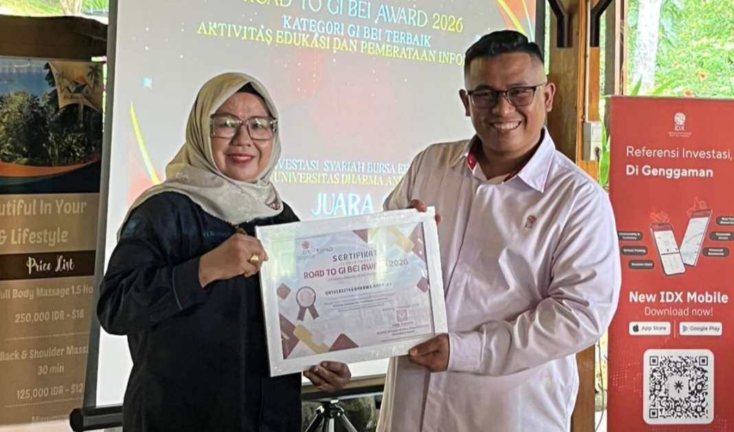 GISBEI Universitas Dharma Andalas menerima penghargaan Road to GIBEI Award 2026