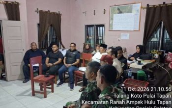 Gerak Cepat Wabup Pessel, Pimpin Rapat di Sungai Pinang Bahas Percepatan Pemulihan Fasilitas Umum