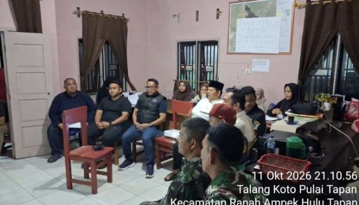 Gerak Cepat Wabup Pessel, Pimpin Rapat di Sungai Pinang Bahas Percepatan Pemulihan Fasilitas Umum